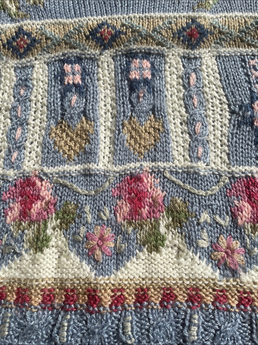 🌸🎀Vintage Hand-Knit Sweater - Picture 5 of 12